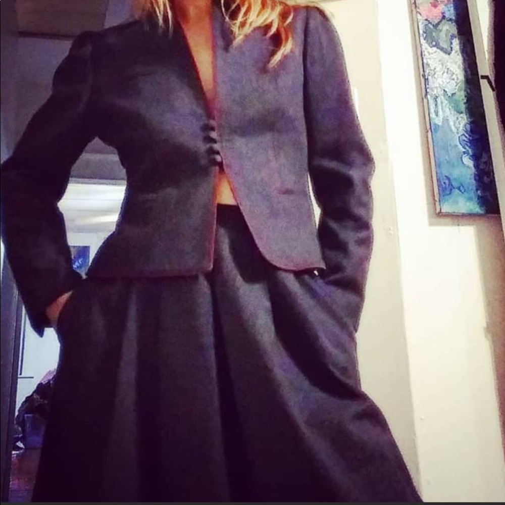 Wool skirt suit/ set